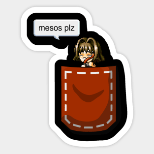 Mesos Plz Pocket Female Sticker